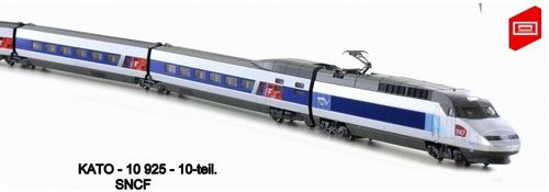 KATO 10925 10-1431 - 10-tlg.TGV Reseau SNCF, Ep.VI inkl. Innenbeleuchtung