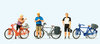 Preiser 10644 H0 Figuren "Stehende Radfahrer in sportlicher Kleidung"