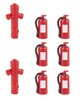 Faller 180950 HO 6 Feuerlöscher und 2 Hydranten
