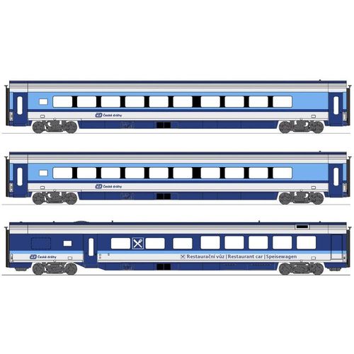 Hobbytrain 25219 - 3-teiliges Wagen-Set der CD Railjet,  neu OVP