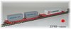Hobbytrain 23760 2-tlg.Sgkkms 698 DB/DB Cargo mit Wechselbehältern 40' Cont.NEU