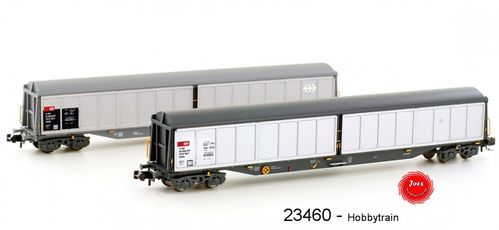 Hobbytrain 23460 - Güterwagen SBB Habils Ep.IV/V - 2er Set Neu OVP