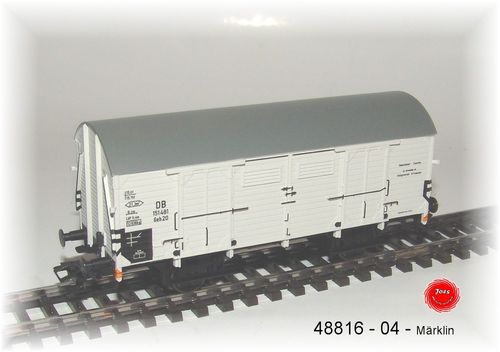 Märklin 48816-04 Ein Gedeckter Güterwagen Geh 20 grauweiß der DB