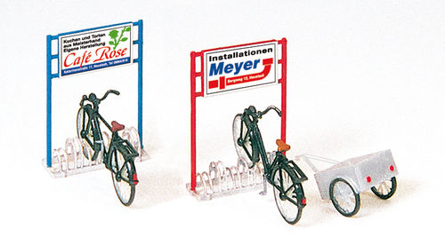 Preiser 17163 Spur H0 Fahrradständer, Fahrräder