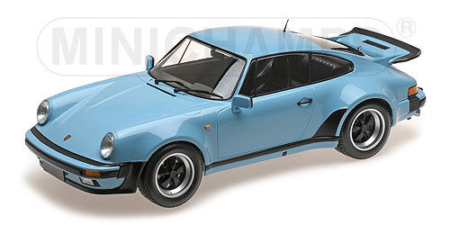 Minichamps 125066105 Porsche 911 Turbo 1977 Gulf blau 1:12