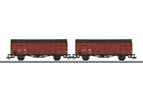 Märklin 46383 Zwei Gedeckte Güterwagen Glm der SNCB