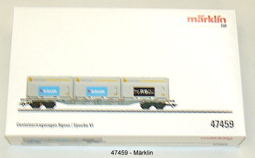 Märklin 47459 Containertragwagen Sgnss der SBB 4-achsig