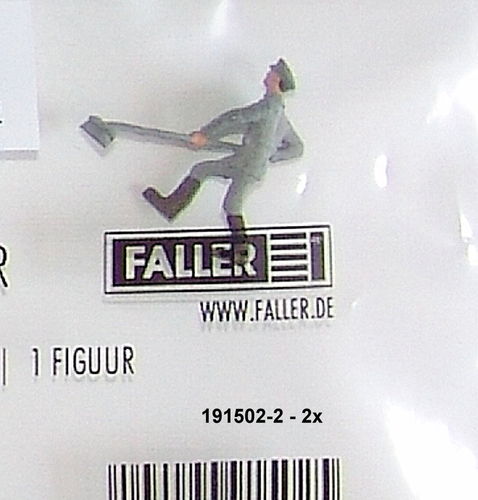 Faller 191502-02 Spur H0 EINE Figur "Straßenkehrer"