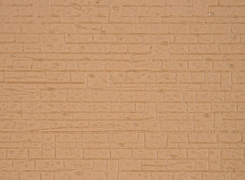 kibri 34119 Spur H0, Mauerplatte mit Abdecksteinen groß, 20x12cm