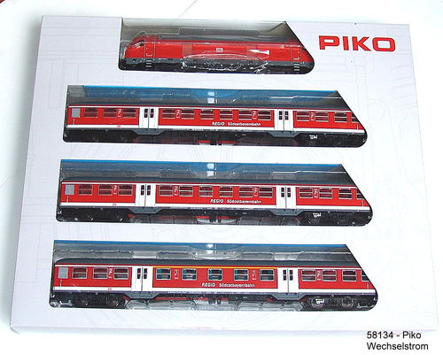 Piko 58134 - Zugset - Lok BR 245 mit Nahverkehrswagen -Wechselstromversion HO