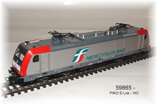 Piko 59865 - Elektrolok- BR 186 -Mercitalia Rail- Wechselstromversion- Neu OVP