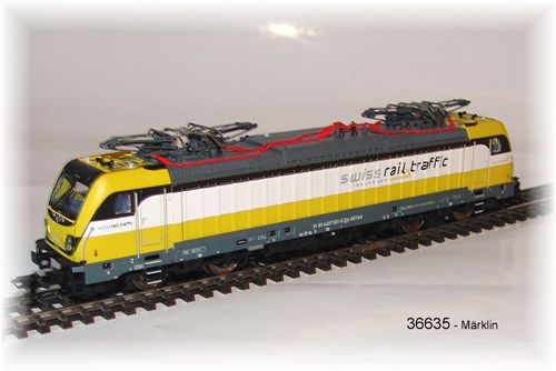 Märklin 36635 E-Lok BR 487 Swiss Rail Traffic mfx Sound Metall