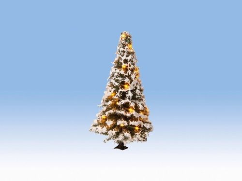 NOCH 22120 Spur H0, TT,  0, N  Beleuchteter Weihnachtsbaum, verschneit