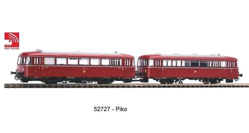 Piko 52727- Sound-Schienenbus 798 + Steuerwagen 998.6 AC-Version inkl. Sound