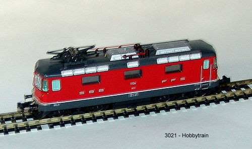 Hobbytrain -3021- E-Lok- Re4/4 II 1.Serie SBB, rot, Ep. III-IV