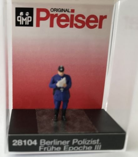 Preiser 28104 Spur H0 Einzelfigur "Berliner Polizist. Frühe Epoche III"