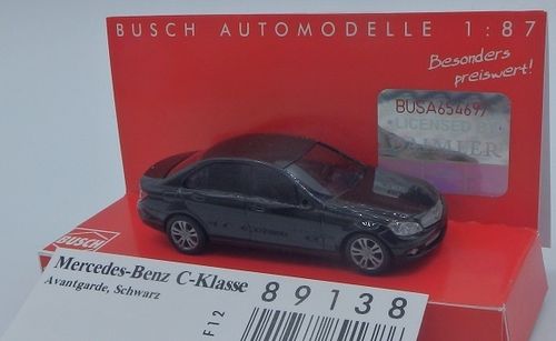 Busch 89138 Spur H0 Mercedes C-Klasse, schwarz