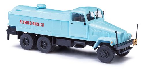 BUSCH 51552 Spur H0 IFA G5´60 Tankwagen 1550, Benzintankwagen, Blau FORMNEUHEIT