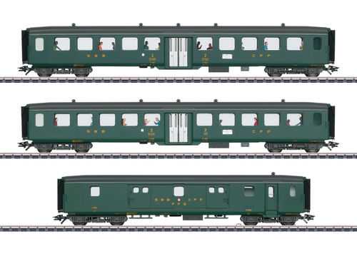Märklin 43385 Schnellzugwagen-Set 2 "D96 Isar-Rhone" der SBB 3-teilig