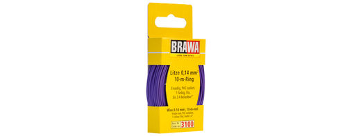 BRAWA 3100 - Litze 0,14 mm², 10m Ring, lila