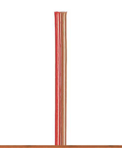 BRAWA 3214 - Flachbandlitze für digitalen Einsatz 0,25 mm², 5m, Spule blau-rot