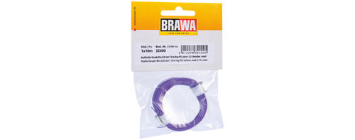 BRAWA 32400 - Decoderlitze 0,05mm²,10m Ring, lila