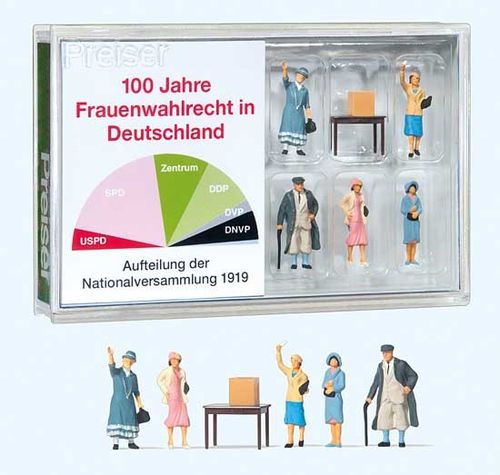 Preiser 13402 Spur H0 Figuren, 100 Jahre Frauenwahlrecht in Deutschland