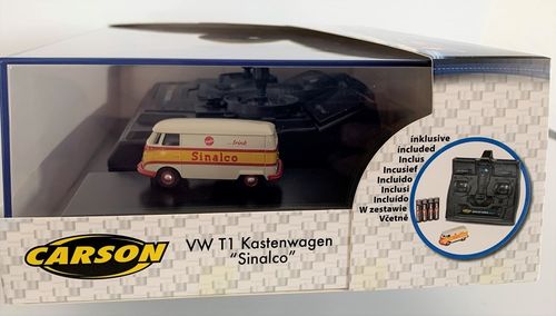 Carson 500504133 - 1:87 H0 VW T1 Kastenwagen 'Sinalco' mit 2,4Gh RC
