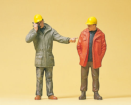 Preiser 45087 Maßstab 1:22,5 Figuren "Industriearbeiter, stehend"