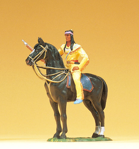 Preiser 54964 Maßstab 1:25 Figuren "Winnetou zu Pferd"
