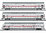 Trix Minitrix 15385 Doppelstockwagen-Set "IC 2" der DB AG 3-teilig