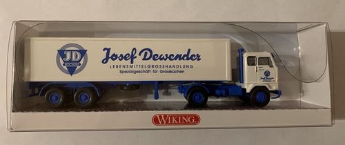 WIKING 052852 Koffersattelzug Volvo F88 - "Josef Dewender"| 1:87