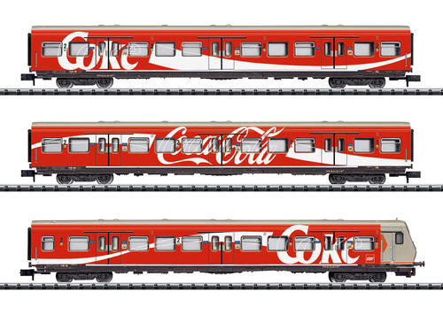 Trix Minitrix 15708 Personenwagen-Set "S-Bahn" DB "Coca-Cola" 3-teilig