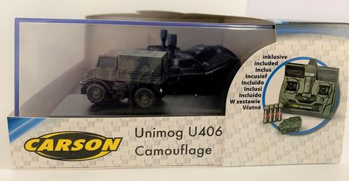 Carson 500504127 - 1:87 MB Unimog U406 Camouflage 100% RTR
