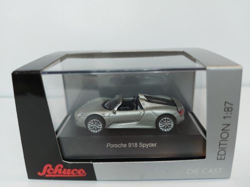 Schuco 452613900 Spur H0 Porsche 918 Spyder, grau