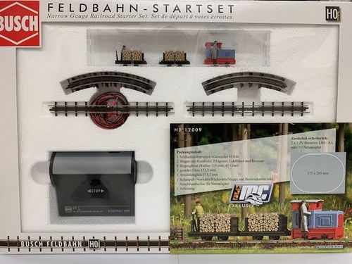 Busch HOf 12009 Feldbahn Start-Set "Gmeinder Diesellok"
