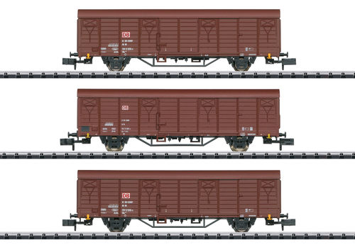 Trix Minitrix 18901 Güterwagen-Set Bauart Gbs 258 der DB 3-teilig