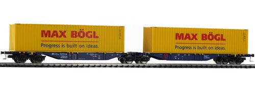Mehano 58958 - DC- Containertragwagen Sggmrss 90 blau ERR