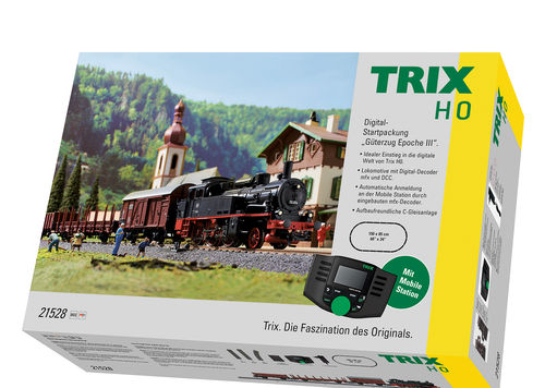Trix 21528 Startpackung "Güterzug Epoche III" mit BR 74 DB mit MS 66955
