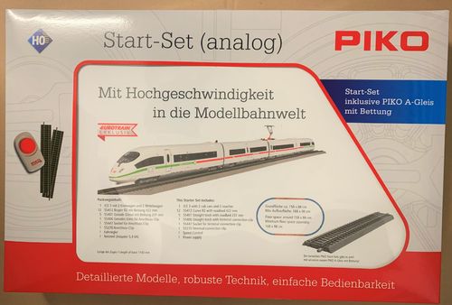 Piko 71914 - Start-Set mit Bettungsgleis ICE 3 "Klimaschützer", DB AG, Ep. V