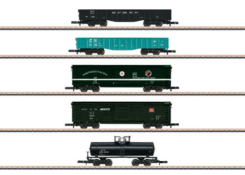 Märklin 82498 Spur Z US Güterwagen-Set 5-teilig