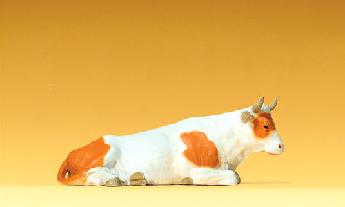 Preiser 47004 Maßstab 1:25 Figuren "Kuh liegend"
