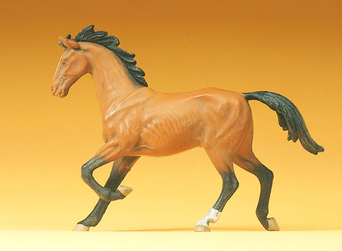Preiser 47022 Maßstab 1:25 Figur "Pferd trabend"