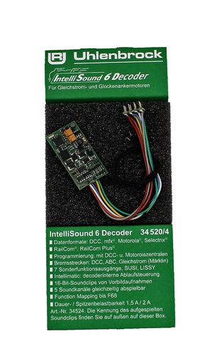 Uhlenbrock 34520 IntelliSound 6 Decoder, ohne Sound #NEU in OVP#