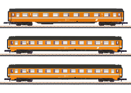 Märklin 87343 Spur Z Reisezugwagen-Set der ÖBB 3-teilig