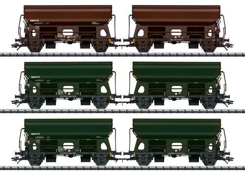 Trix HO 24169 Schwenkdachwagen-Set der Railco A.S. 3-teilig