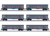 MÄRKLIN 47189 Hochbordwagen-Set "Holzhackschnitzeltransport" der NS Cargo
