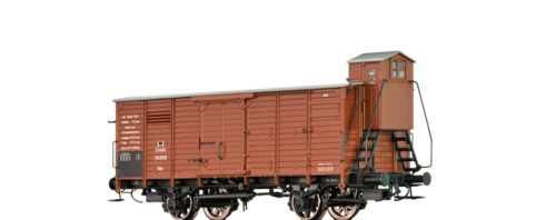 Brawa 67455 Spur N gedeckter Güterwagen Gm m.Hbr. KPEV, I