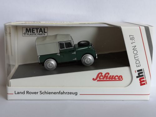 Schuco 452663600 Spur H0 Land Rover 88 Softtop, grün 1:87