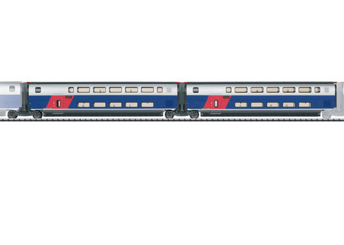 Trix 23487 H0 Ergänzungswagen-Set 1 zum TGV Euroduplex 22381 SNCF
